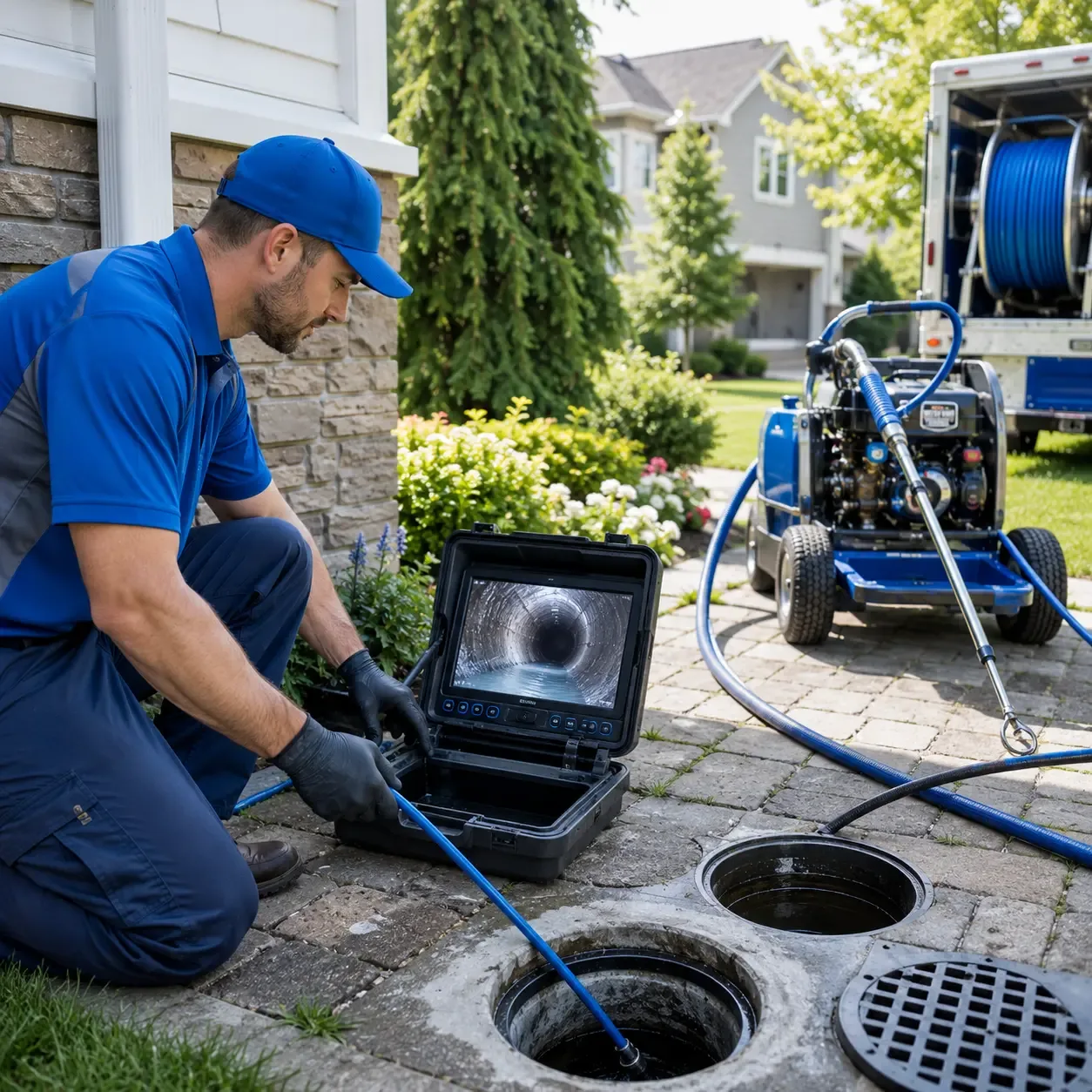 Outdoor drain cleaning professionals serving Belgrade Lakes, ME